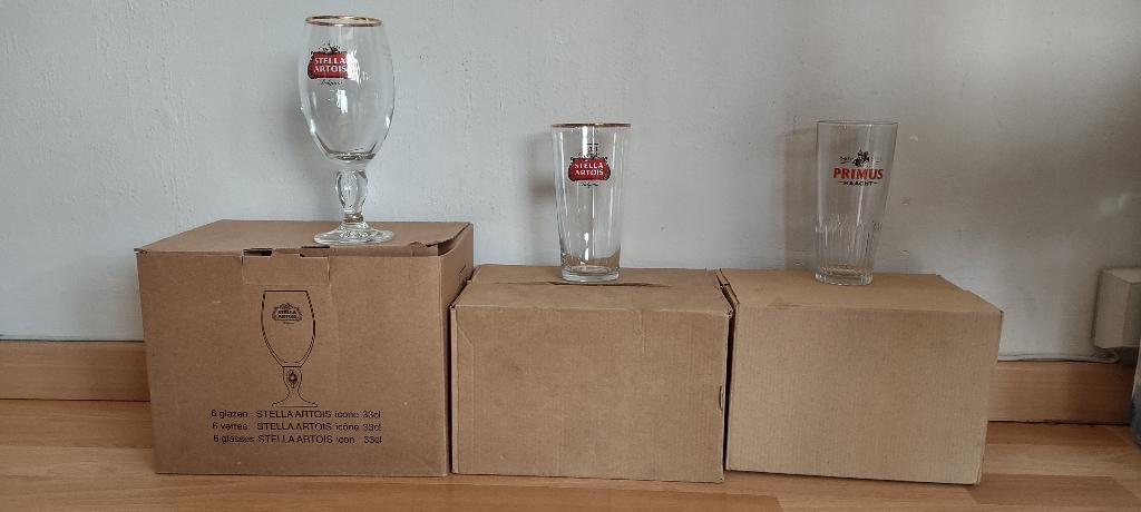 Verres à bière en verre, Enlèvement, Neuf