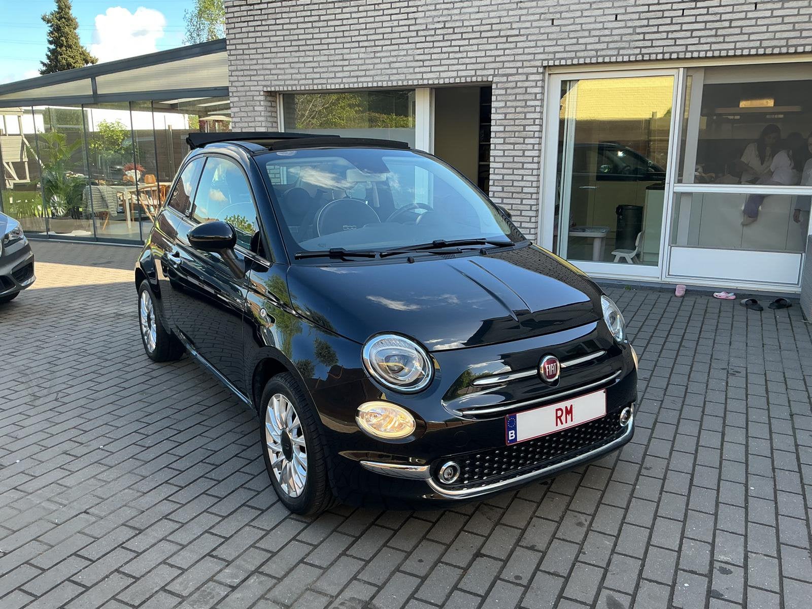Fiat 500c Sport/Led/Airco/Cabrio/Garantie/Pdc/Cruise Control, Auto's, Voorwielaandrijving, Euro 6, Cabriolet, Zwart