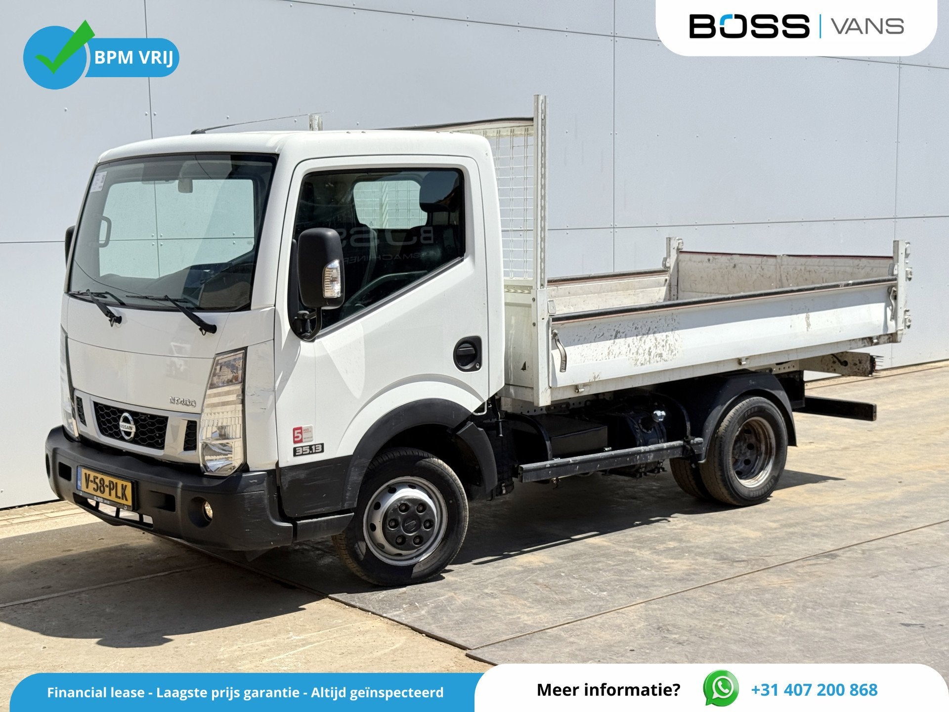Nissan NT400 130PK 3.0 Kipper 3L Dubbellucht 3.5t Trekhaak A, Achat, Euro 6, Entreprise, 3 places