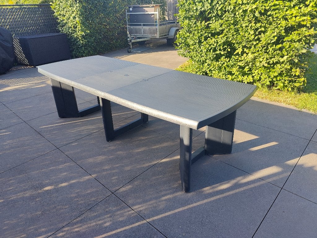 Tuintafel, Tuin en Terras, Tuintafels, Ophalen, Gebruikt, Rechthoekig, Kunststof