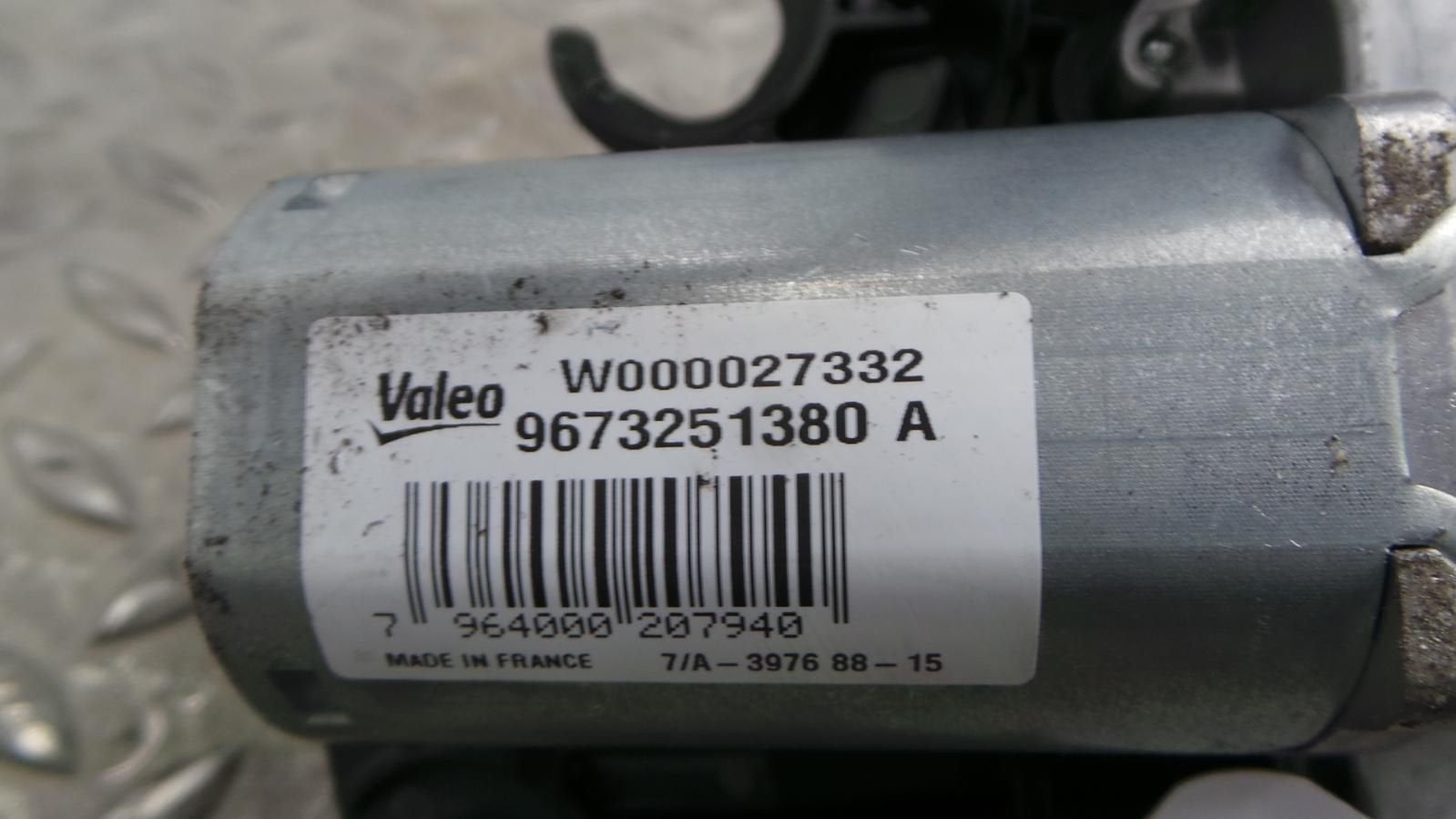 PEUGEOT 208 Allure 1.2  RUITENWISSERMOTOR ACHTER 2015, Ophalen of Verzenden, Gebruikt, ARN erkend