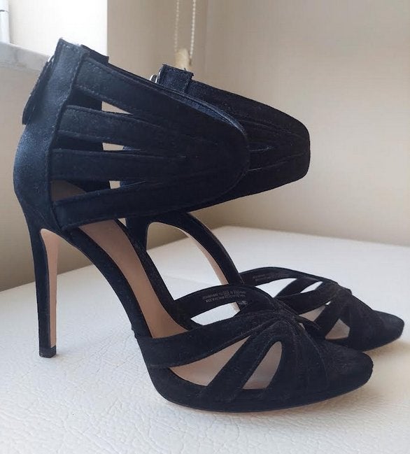 sandales - stiletto - noires - ZARA - taille 39, Vêtements | Femmes, Chaussures à haut talons, Comme neuf, Enlèvement, Noir