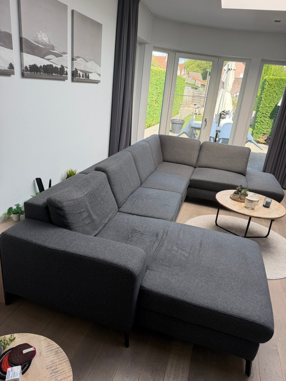 Zetel 3m50 op 1 m 75, Huis en Inrichting, Ophalen, Gebruikt, 300 cm of meer, Vierpersoons of meer