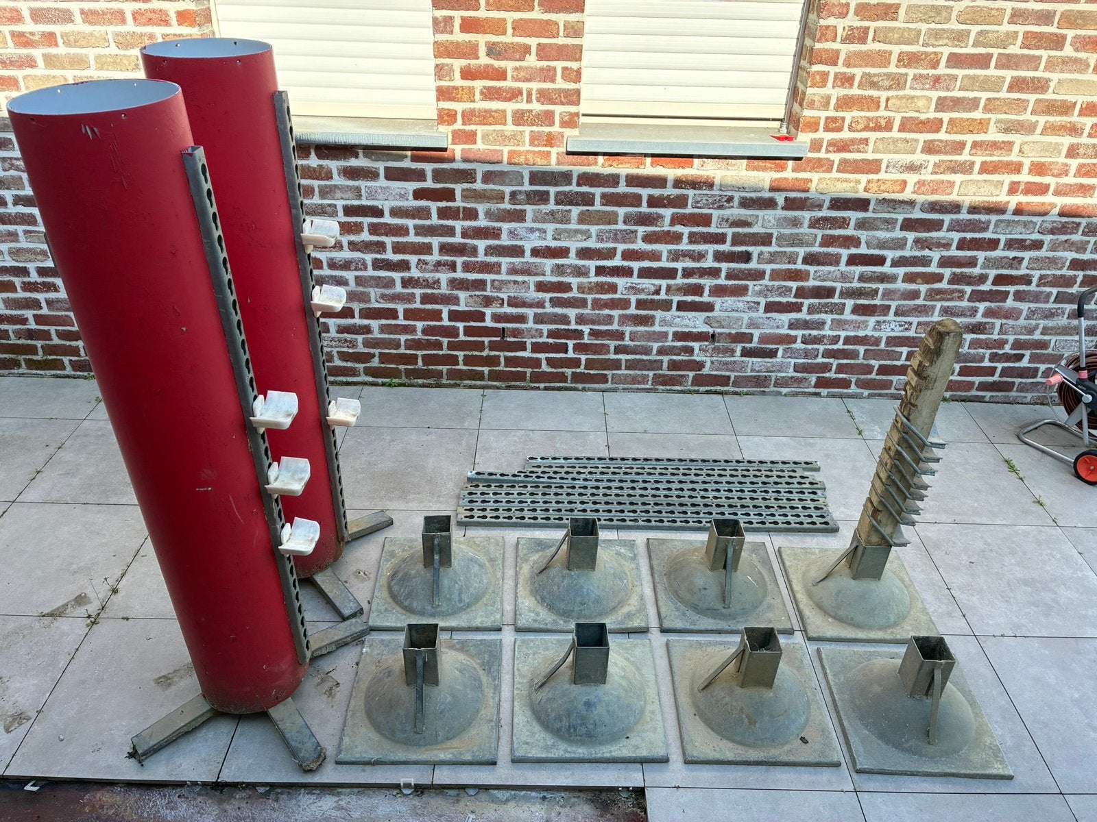Staanders voeten en rails om staanders te maken, Dieren en Toebehoren, Ophalen, Gebruikt