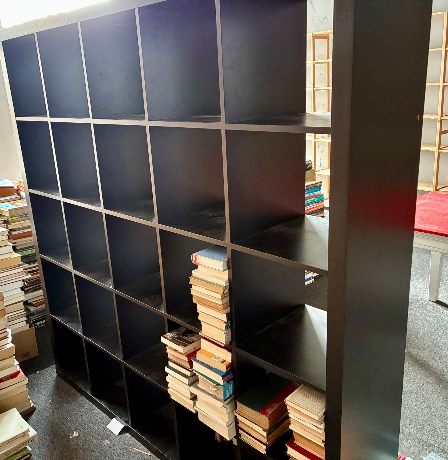 Ikea Kallax kast 25 vakken (5x5) voor vinylplaten, Huis en Inrichting, Kasten | Boekenkasten, Ophalen, Gebruikt, Ikea, Met plank(en)