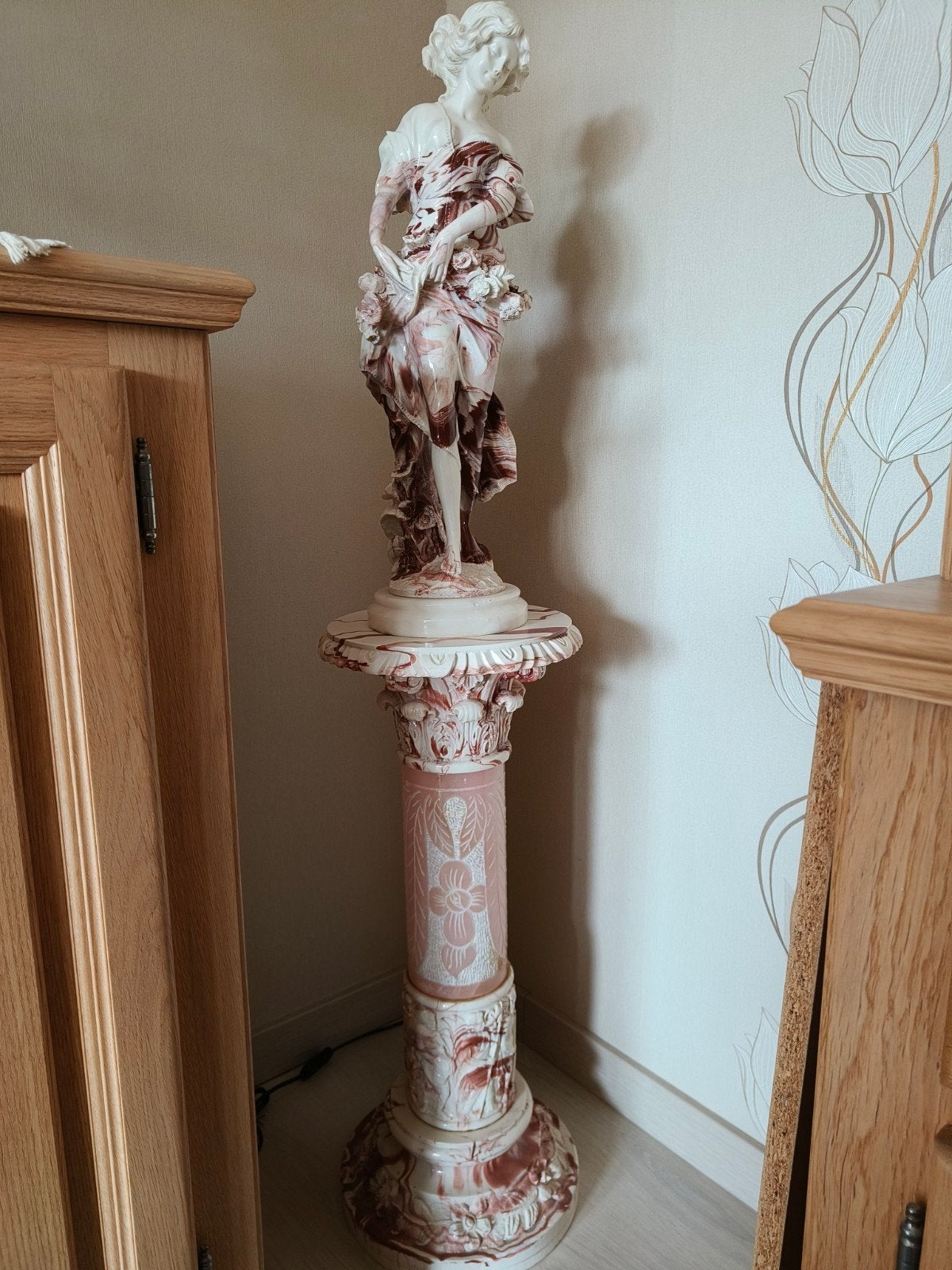 beeld met lamp, Huis en Inrichting, Woonaccessoires | Zuilen en Pilaren, Ophalen