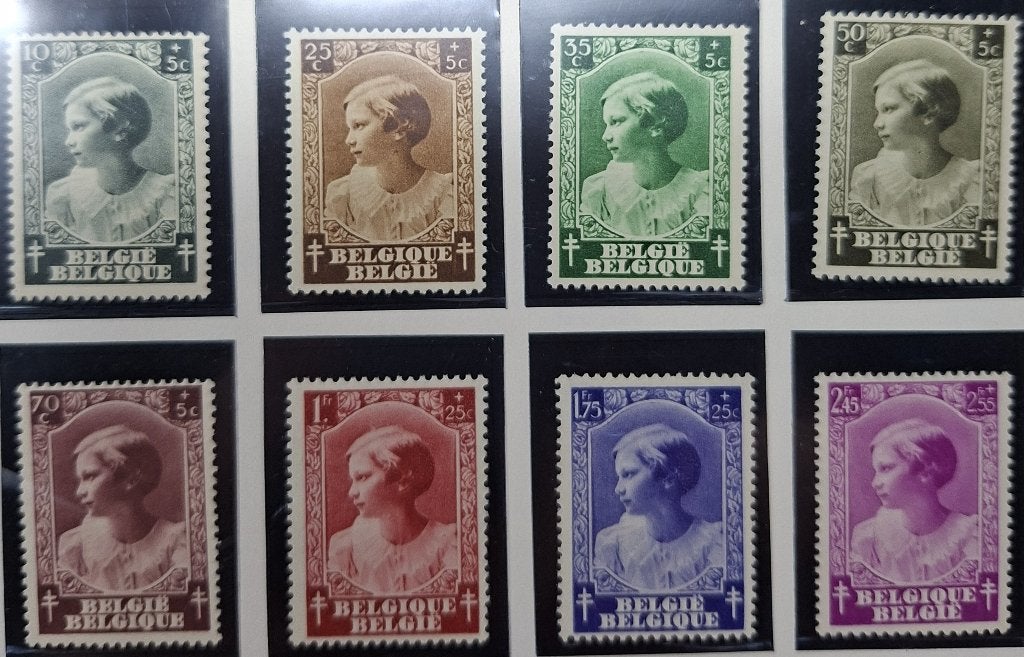 458/465** Postfris - Prinses Josephine-Charlotte. Côte 30€, Sans timbre, Enlèvement ou Envoi, Non oblitéré, Gomme originale