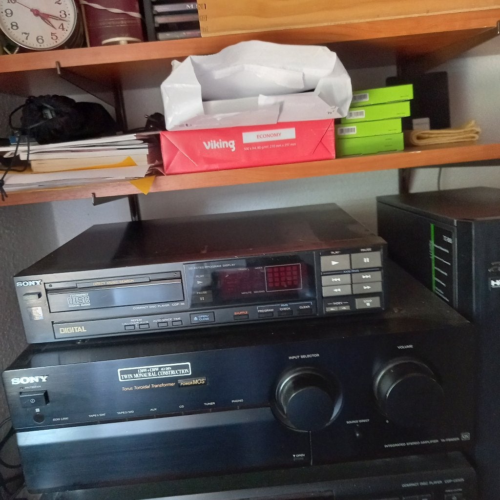 Sony Hifi  versterker + Sony Cd speler, Ophalen, Gebruikt, Sony