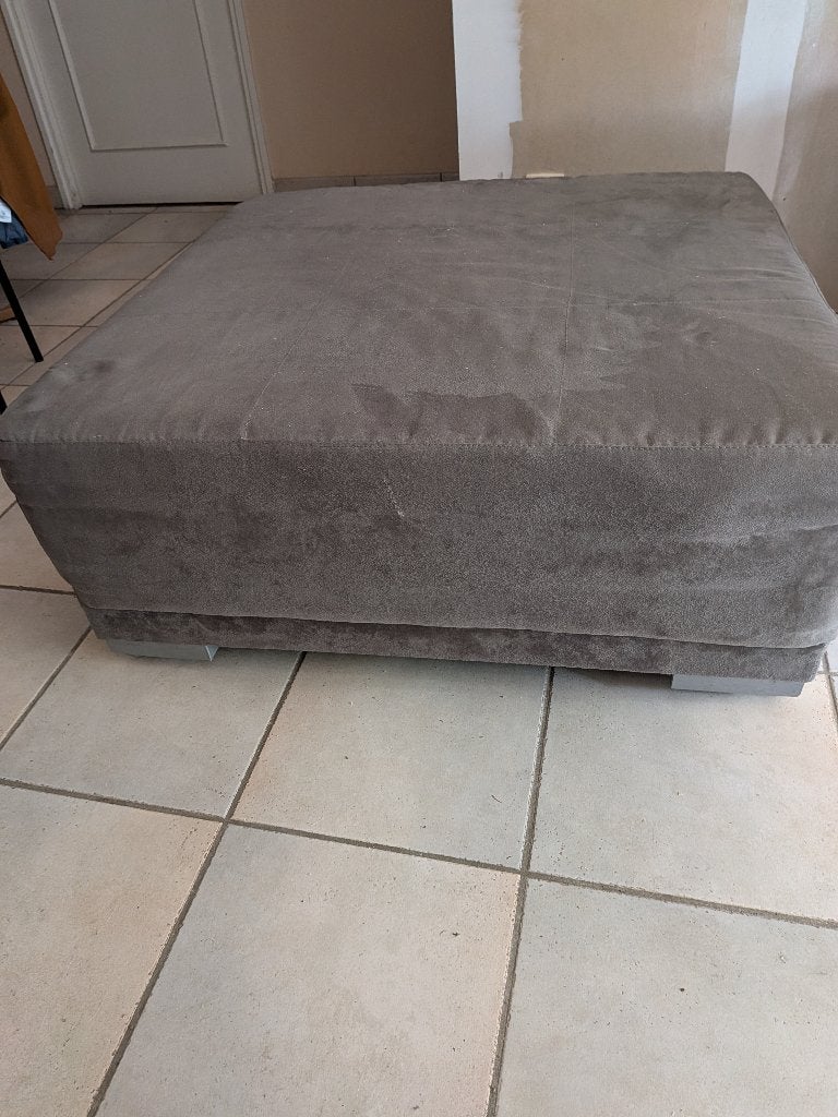 Pouf/méridienne  A DONNER, Maison & Meubles, Carré, Enlèvement, Utilisé, 75 à 100 cm
