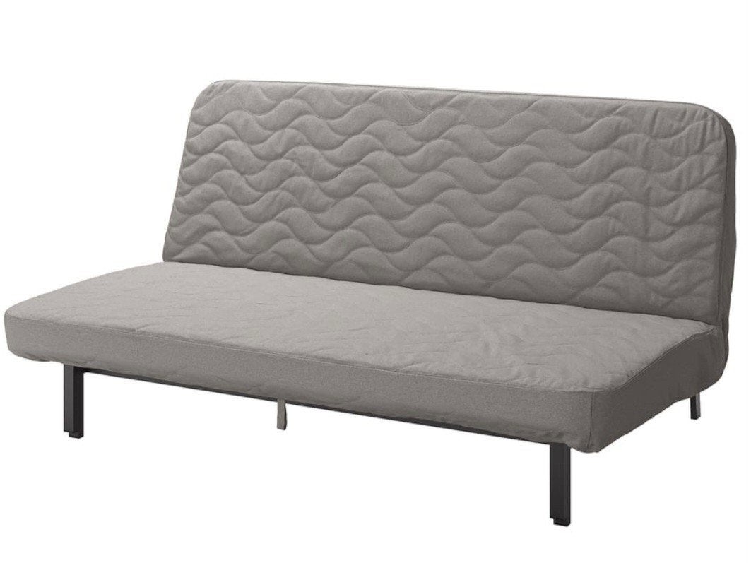 IKEA 3-zits slaapbank, Gris, Enlèvement, 200 cm, Deux personnes