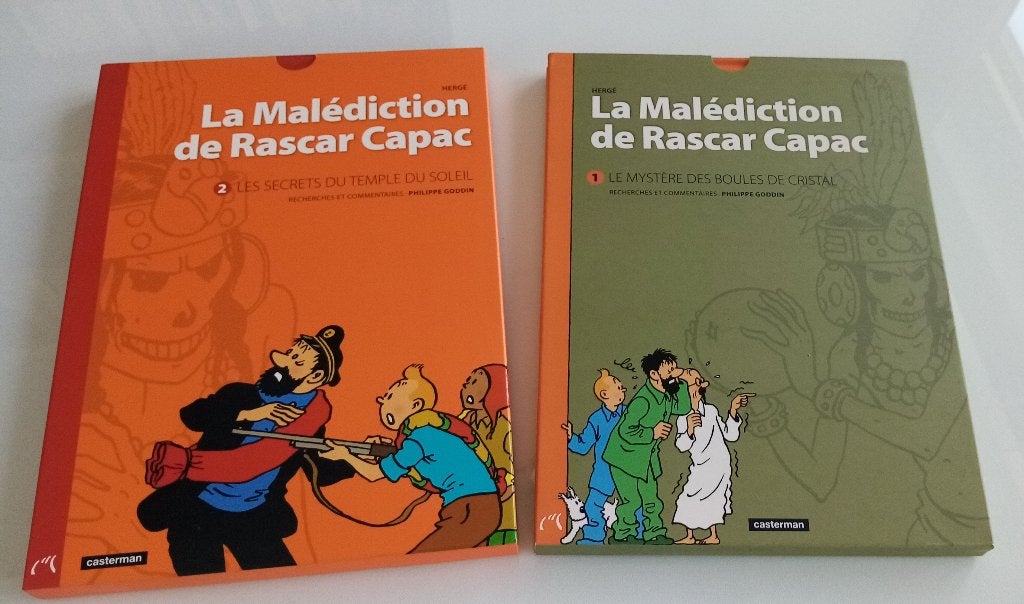 Coffret Tintin La malédiction de Rascar Capac, T1et T2- Neuf, Plusieurs BD, Enlèvement, Neuf