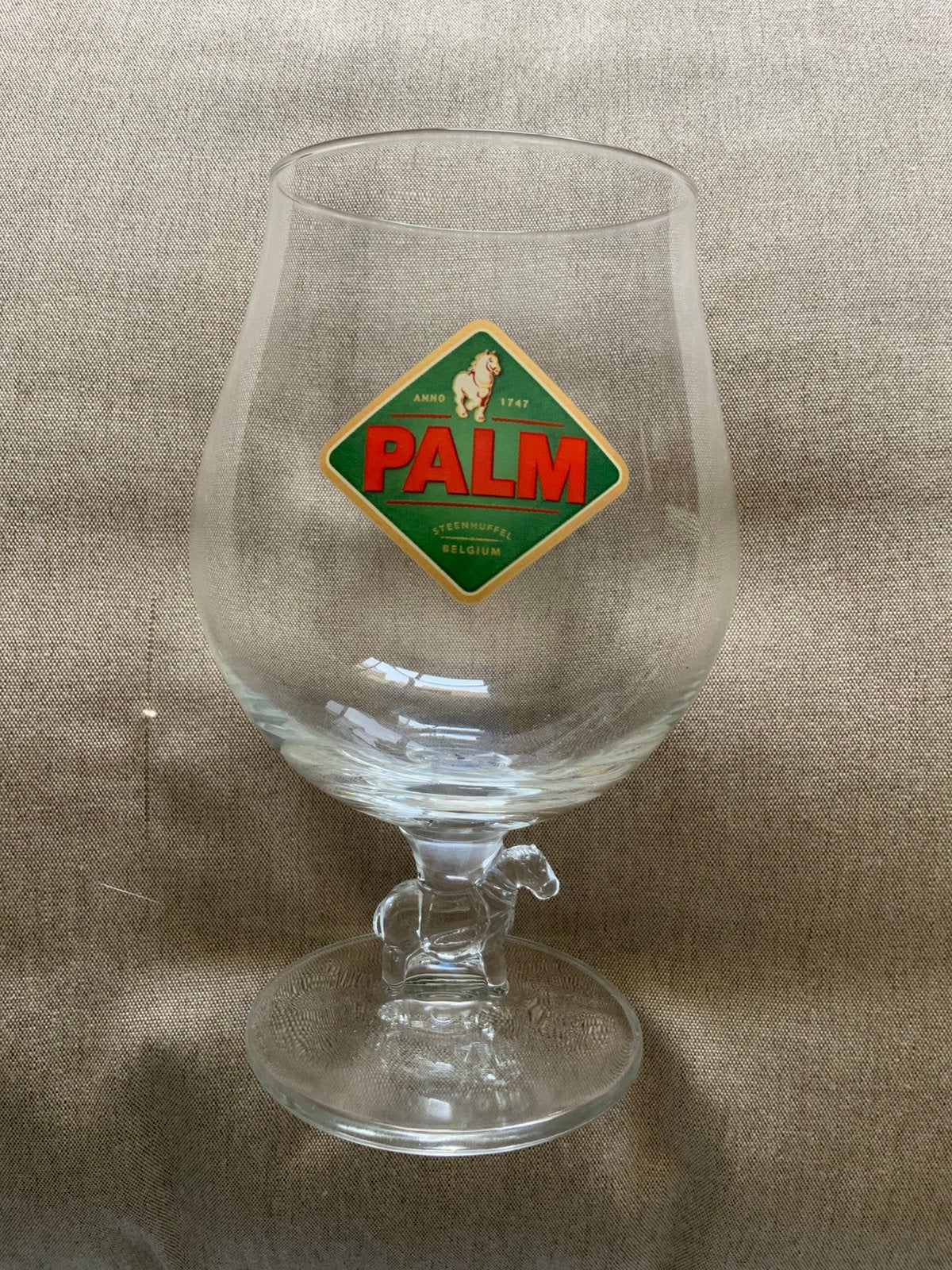 Palmier avec cheval dans le pied, Enlèvement, Comme neuf, Verre ou Verres, Palm