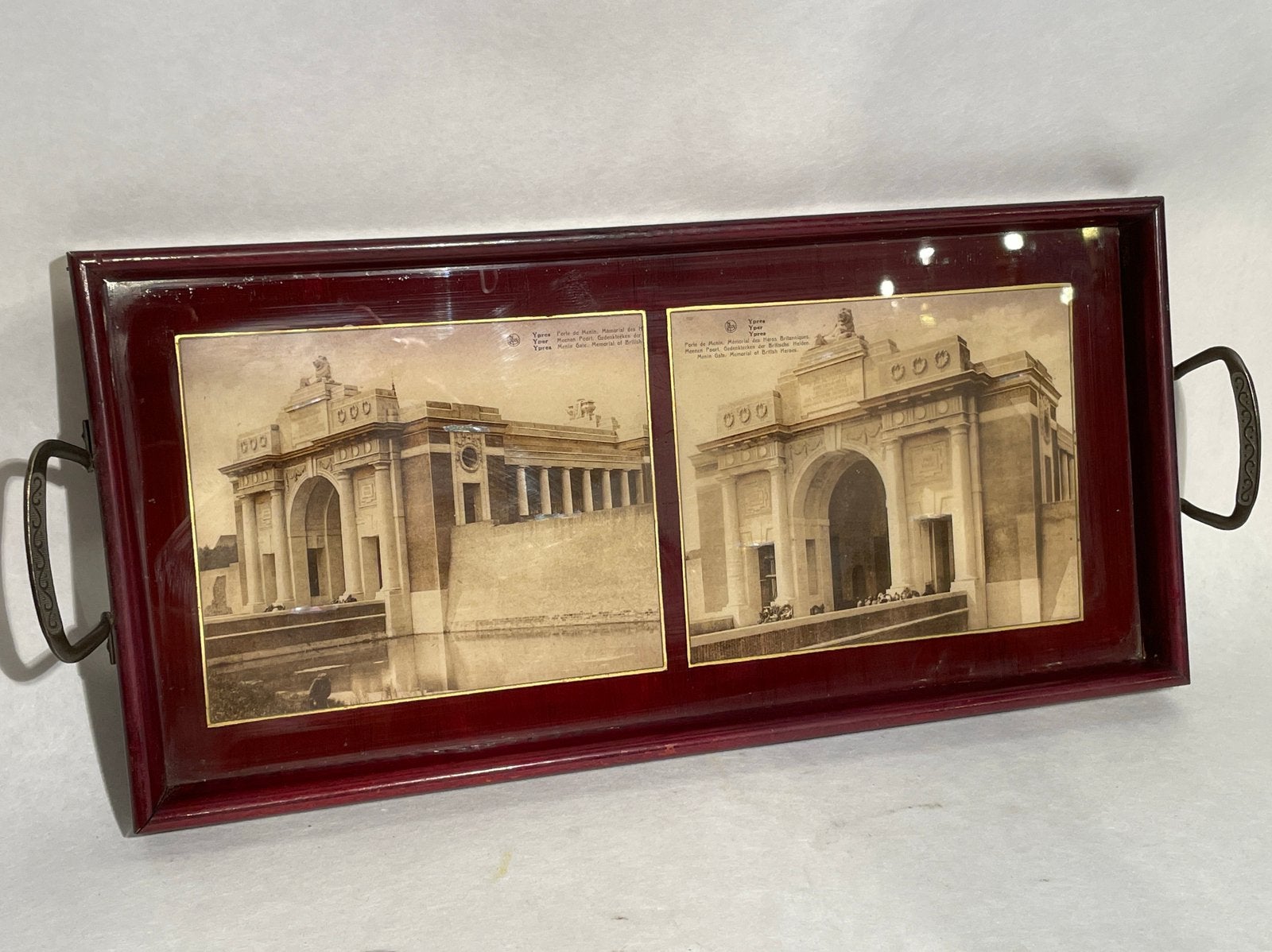 Plateau souvenir vintage Menenpoort Ypres (20-30 ans), Enlèvement