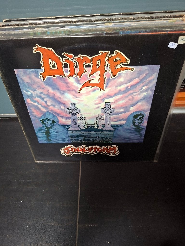 lp - dirge - soulstorm - vak 9, Enlèvement ou Envoi, Comme neuf, LP, 12 pouces