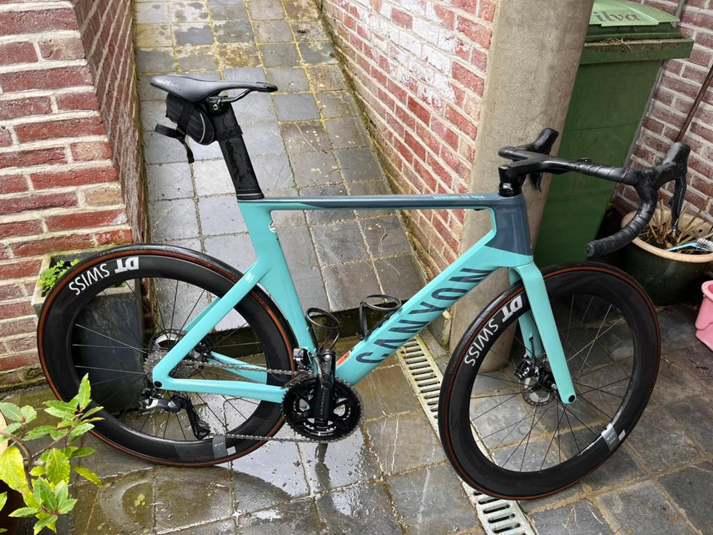 Canyon Aeroad CF SLX 8 di2 maat L, Fietsen en Brommers, Fietsen | Racefietsen, Ophalen, Zo goed als nieuw
