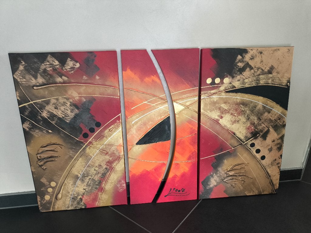 modern schilderij op doek, Ophalen, Ophangklaar, Abstract
