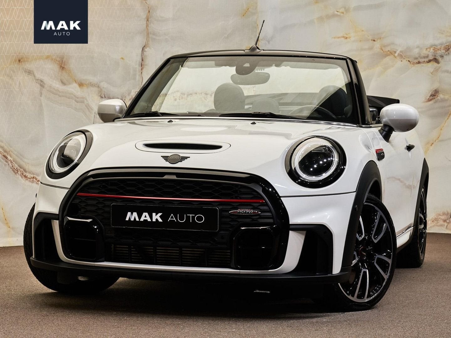 MINI John Cooper Works Cabrio 2.0 , H/K, HUD, ACC, LED, 17",, Auto's, Mini, Automaat, Zwart, 161 g/km, Cabriolet