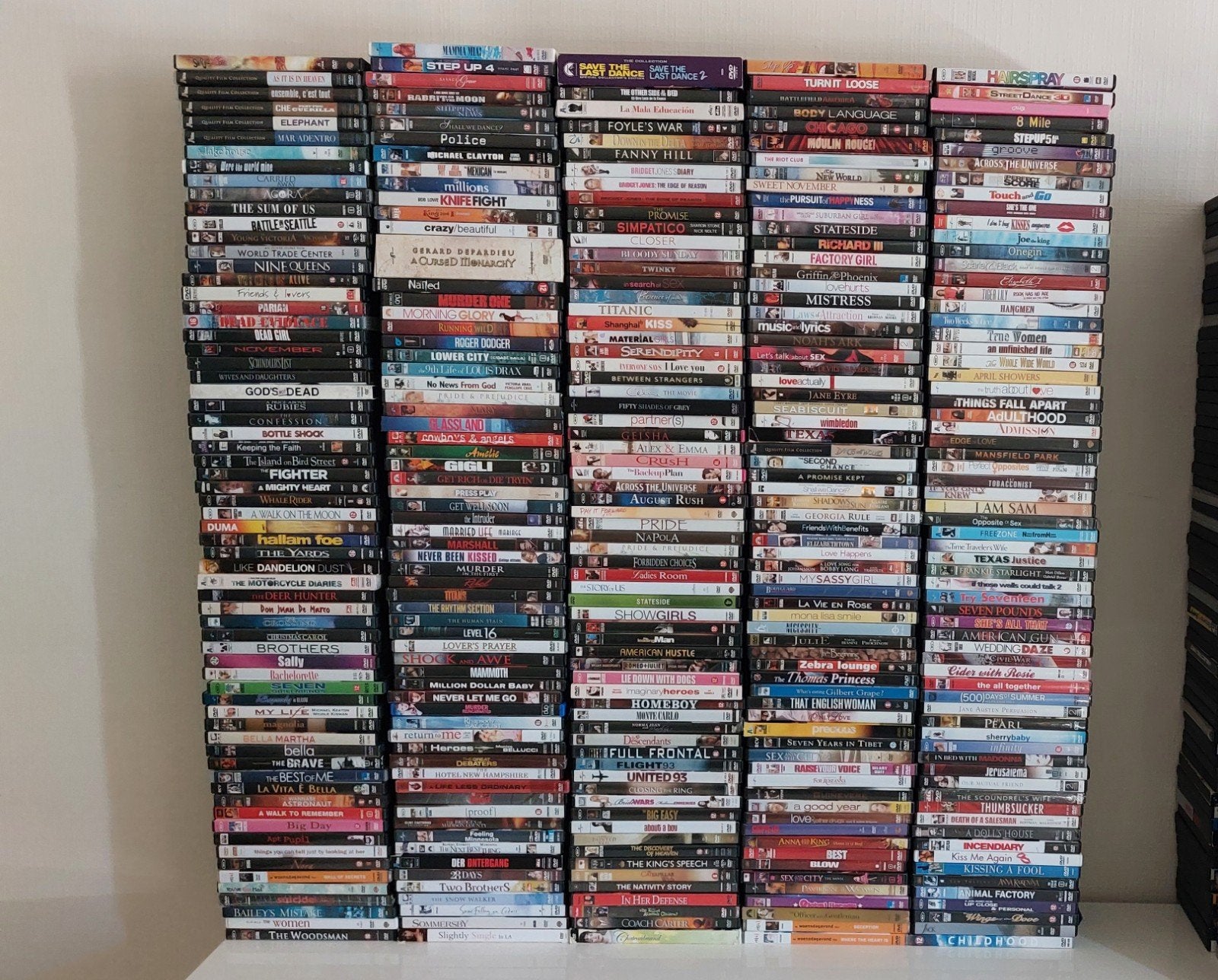 300 + dvd's drama/romantiek 0,50 €/stuk - 10+2 gratis, Néerlandais, Enlèvement, Utilisé, Romance