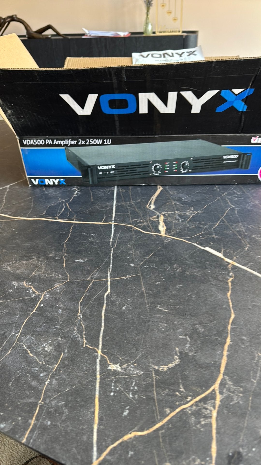 Versterker 500W, Audio, Tv en Foto, Versterkers en Ontvangers, Ophalen, Zo goed als nieuw, Stereo, 120 watt of meer