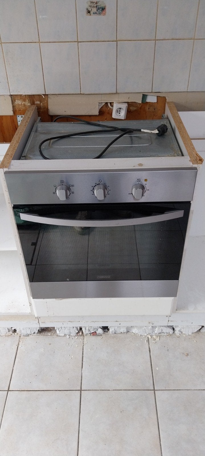 oven zanussi, Ophalen