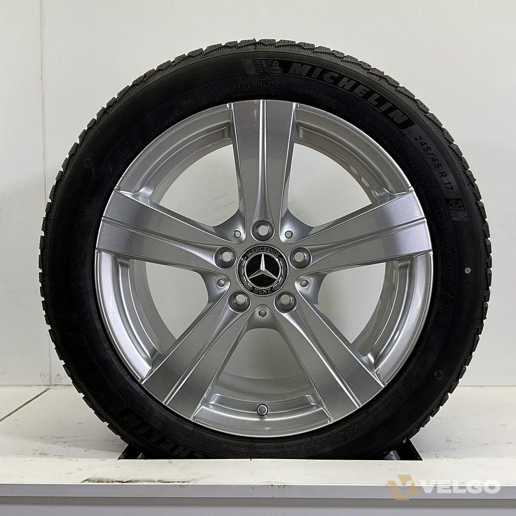 MERCEDES C KLASSE W205 W206 SET VELGEN + WINTERBANDEN 17 INC, -, -, Banden en Velgen, 17 inch