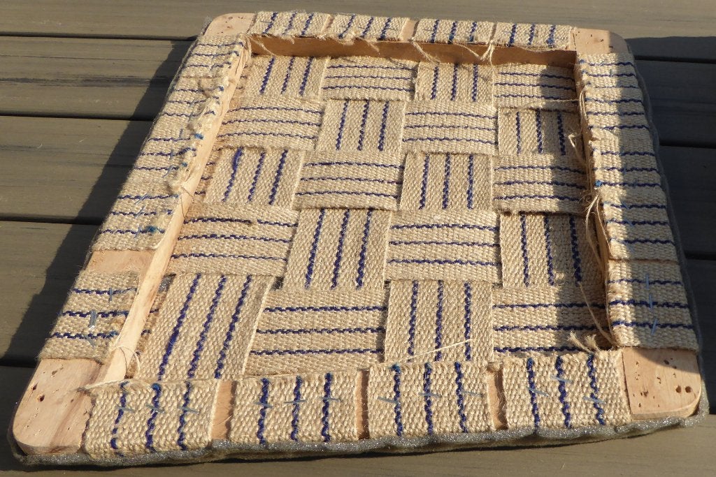 6 met mousse beklede stoelzittingen, Ophalen