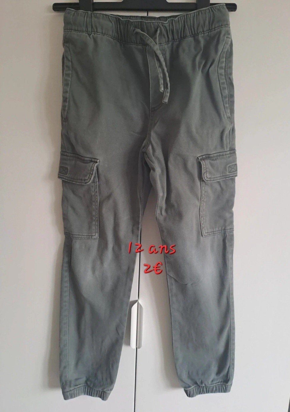 pantalon style cargo 12 ans, Enlèvement, Utilisé, Kiabi, Garçon