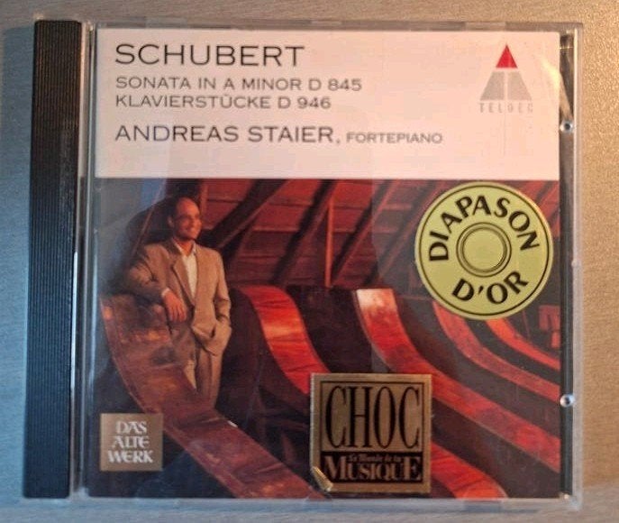Cd. Schubert. Sonata in A Minor (Teldec, Diapason d'or)., Enlèvement ou Envoi, Schubert