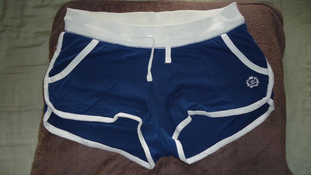 Dames shortje - maat XL, Kleding | Dames, Broeken en Pantalons, Zo goed als nieuw, Maat 42/44 (L), Blauw, Kort, Ophalen of Verzenden