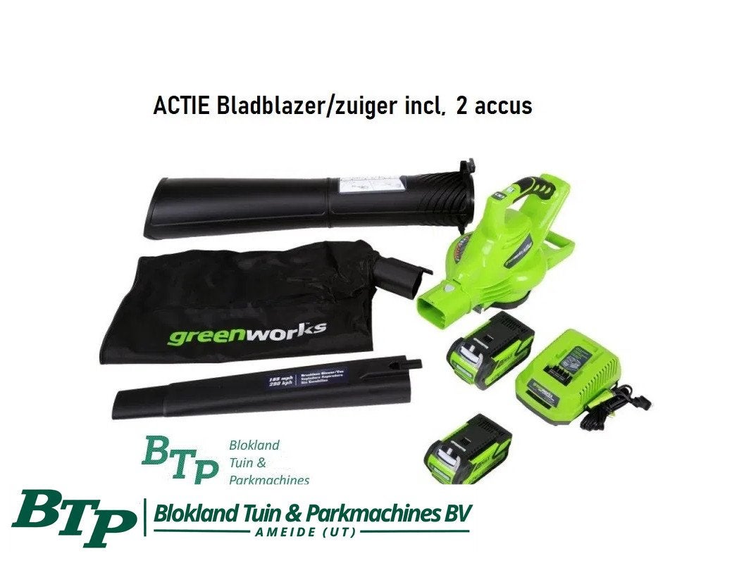 BTP actie bladzuiger bladblazer op accu met 2 accus!, Overige typen