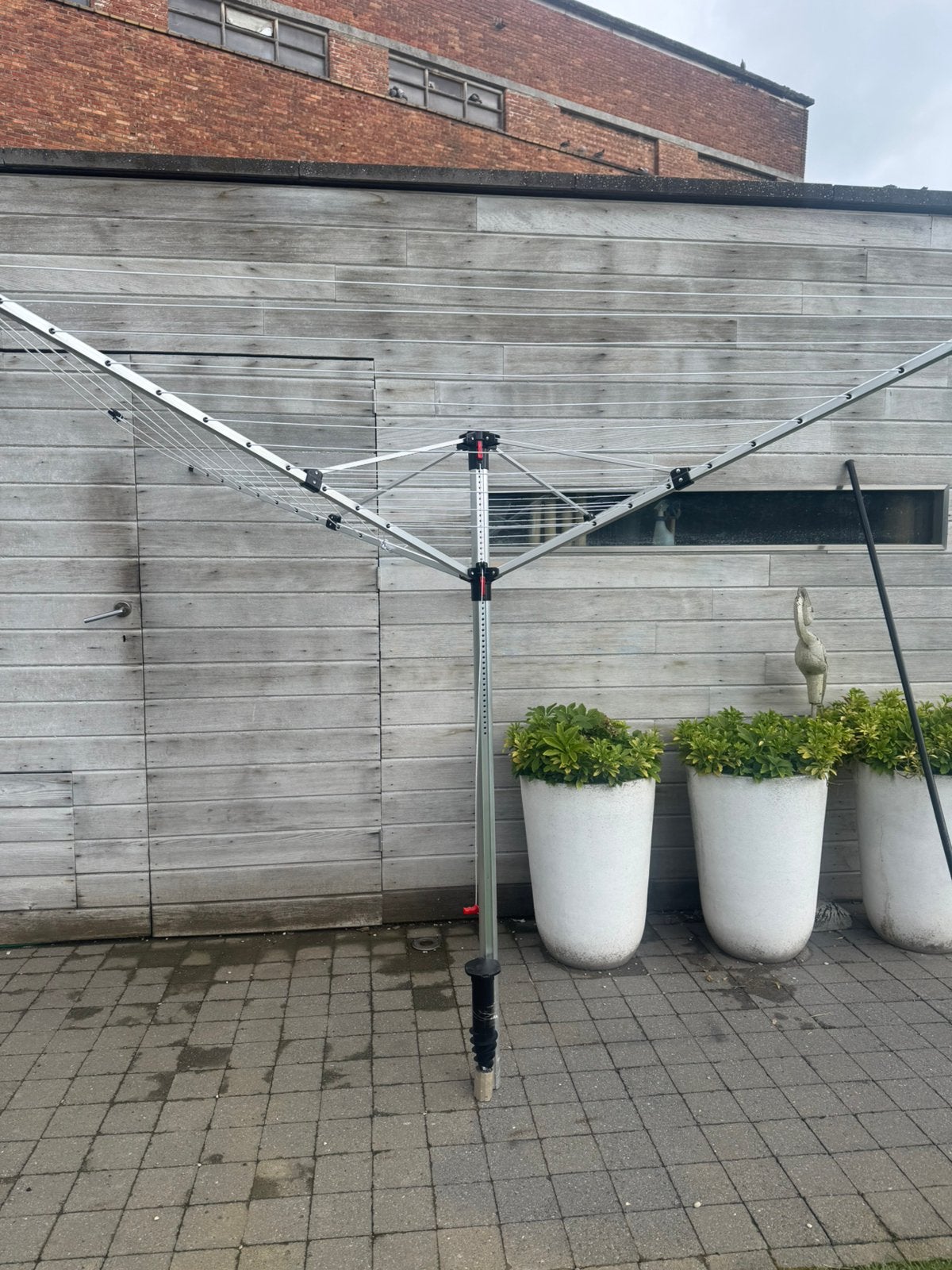 Droogmolen aluminium nieuw met hoes, Ophalen, Zo goed als nieuw, Droogmolen