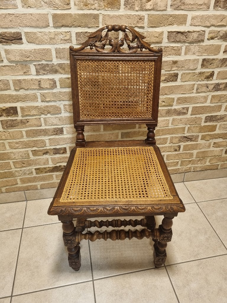 Chaise ancienne en chêne, fin du XIXe siècle, Antiquités & Art, Enlèvement