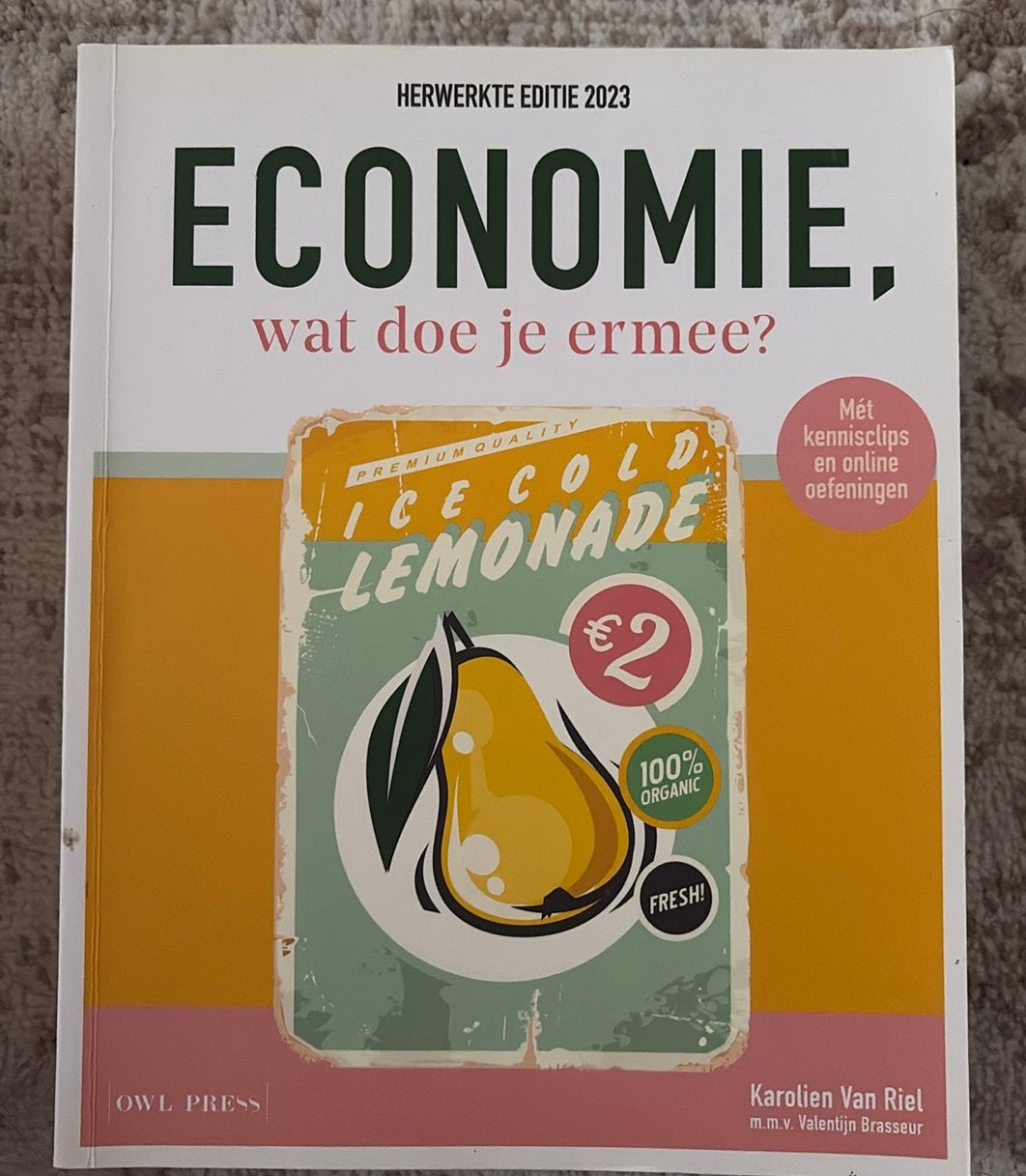 Economie Wat doe je ermee? Karolien Van Riel, Boeken, Ophalen of Verzenden, Zo goed als nieuw, ASO, Economie