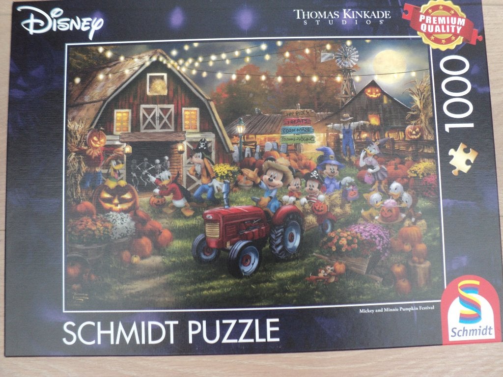 Thomas Kinkade Disney Schmidt puzzels, Ophalen of Verzenden, 500 t/m 1500 stukjes, Zo goed als nieuw, Legpuzzel