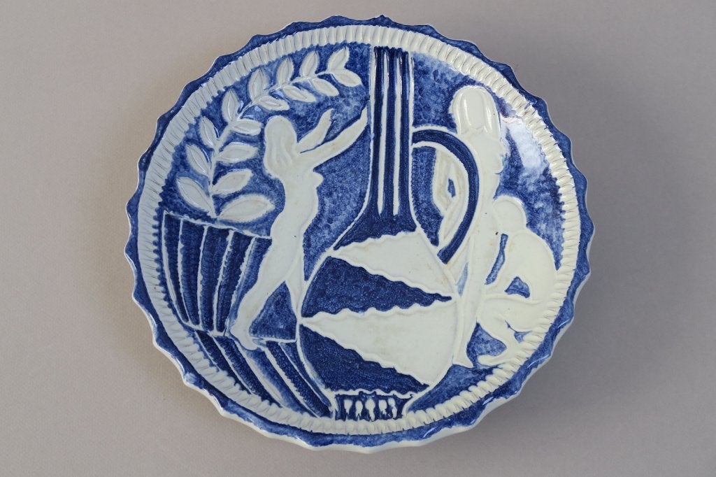 Plat en céramique H TILGMAN Leif Ueland 1952, Antiquités & Art, Enlèvement ou Envoi