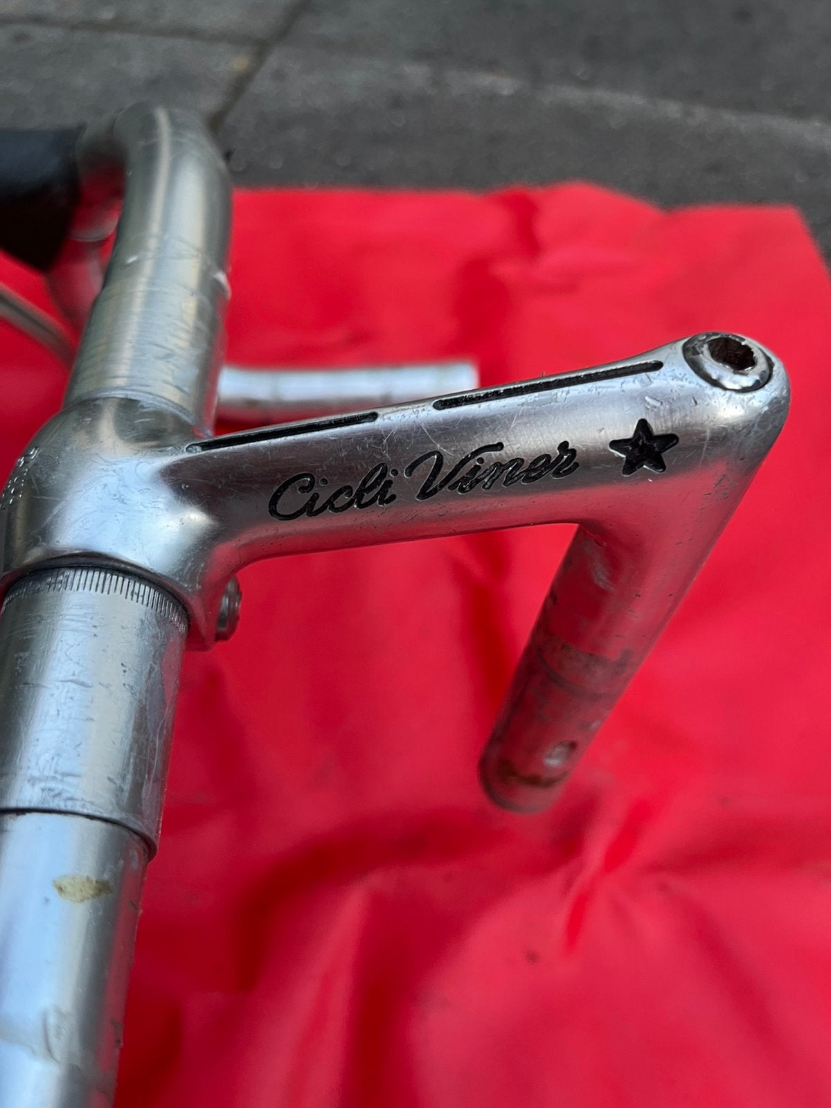 Retro cinelli stuur en stuurpen 3ttt  panto Viner, Fietsen en Brommers, Ophalen of Verzenden, Stuur
