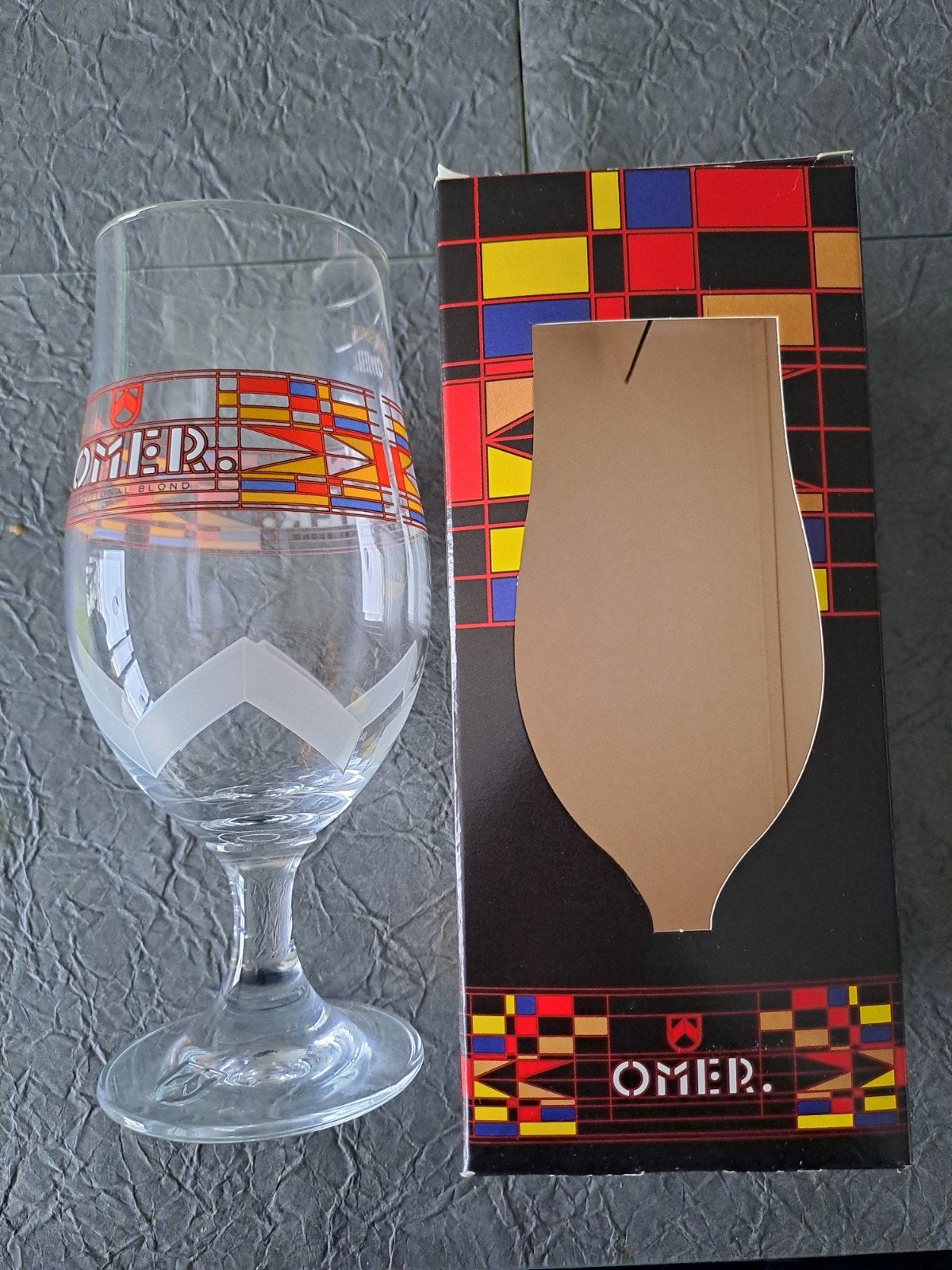 Omer glas design by Kimpe met doosje, Ophalen of Verzenden