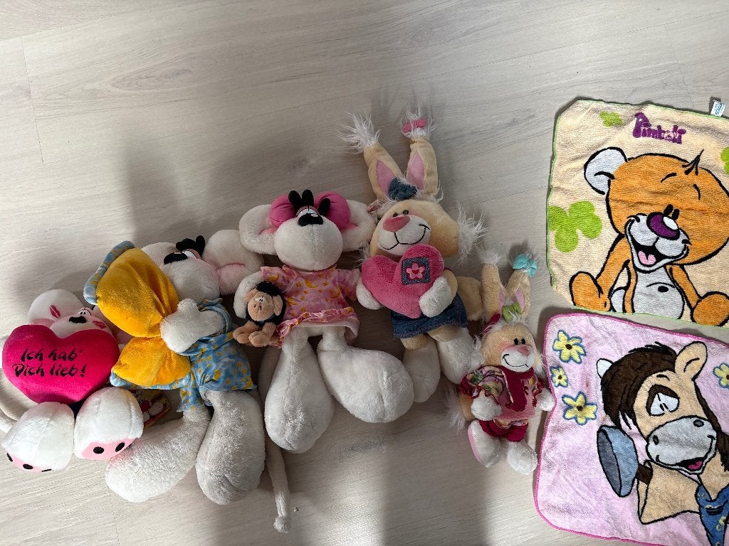 Diddle, Enlèvement, Différentes figurines, Comme neuf, Peluche