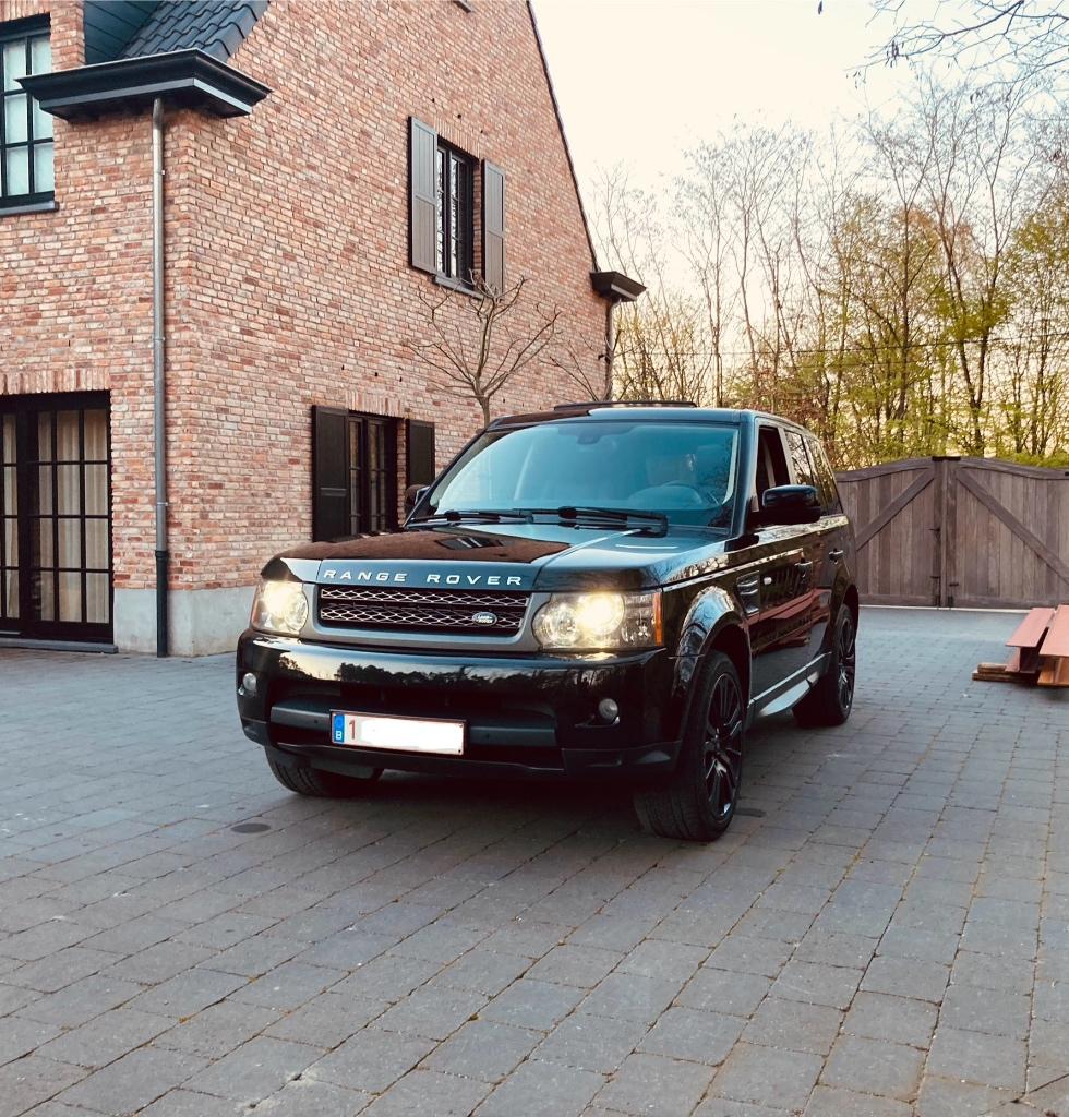 Range Rover Sport / Lichte vracht / Black Edition, Auto's, Automaat, Euro 5, Zwart, Leder