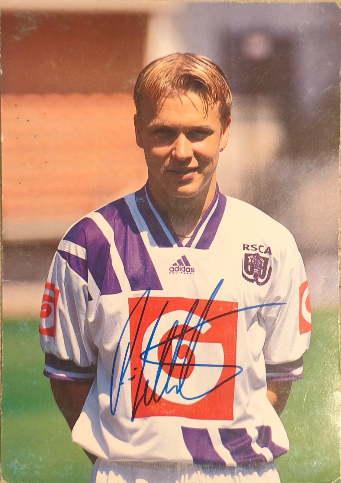 carte dédicacée RSC Anderlecht Zetterberg, Ophalen of Verzenden