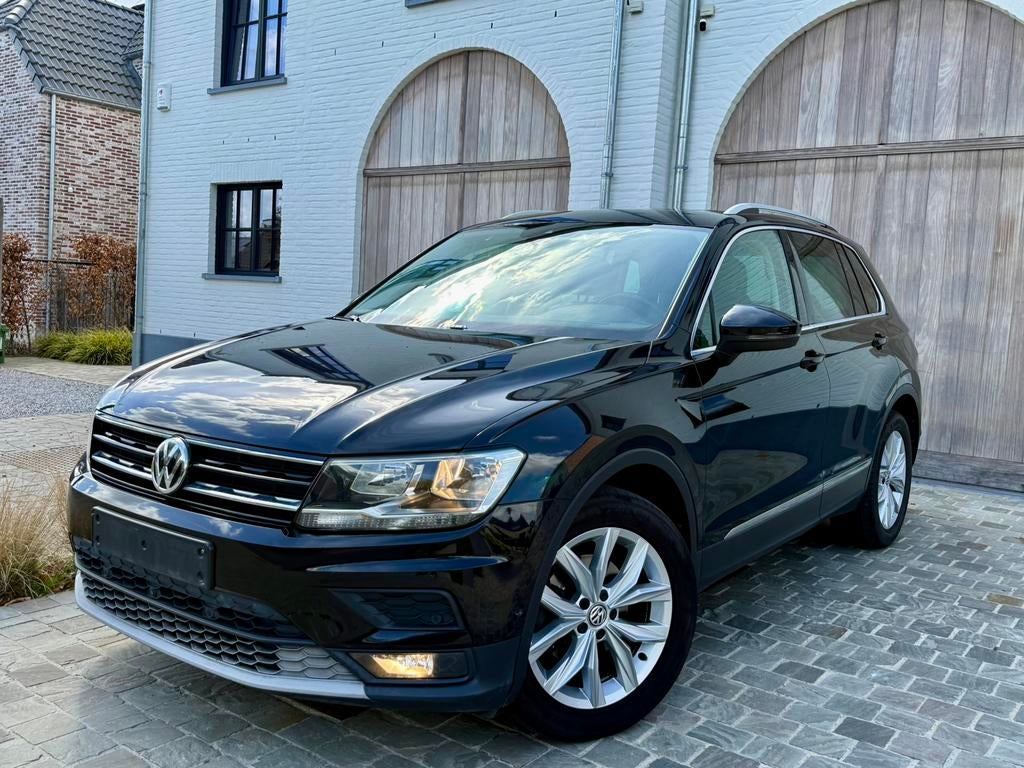 VW Tiguan 1.5 TSI HIGHLINE // Panoramisch dak //Automaat, Cuir, Achat, Entretenue par le concessionnaire, Noir