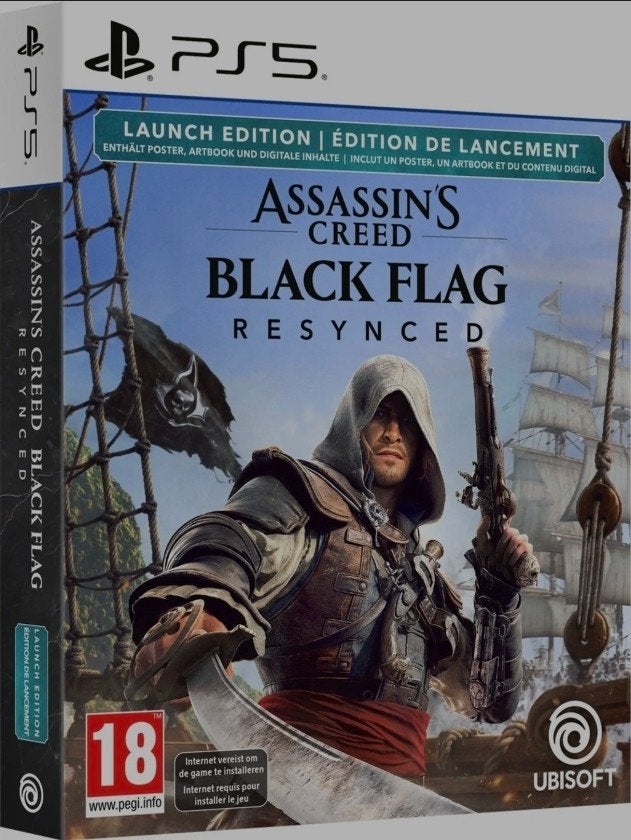Assassin's Creed Black Flag Resynced Launch Edition PS5, Games en Spelcomputers, Avontuur en Actie, Vanaf 18 jaar, 1 speler, Ophalen of Verzenden