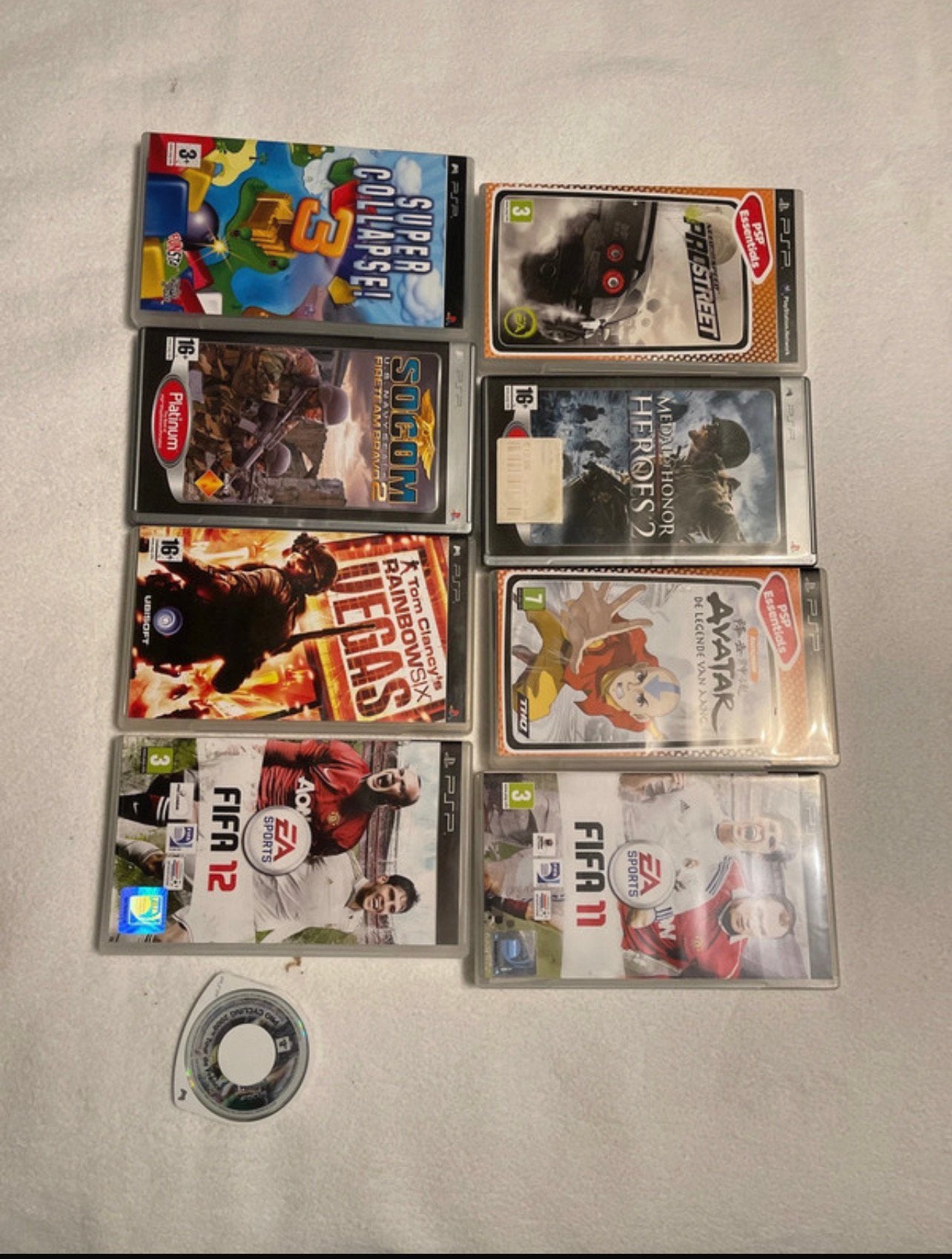 9 Sony PSP-games – complete set, Consoles de jeu & Jeux vidéo, Jeux | Sony PlayStation Portable, Enlèvement, Utilisé, Autres genres