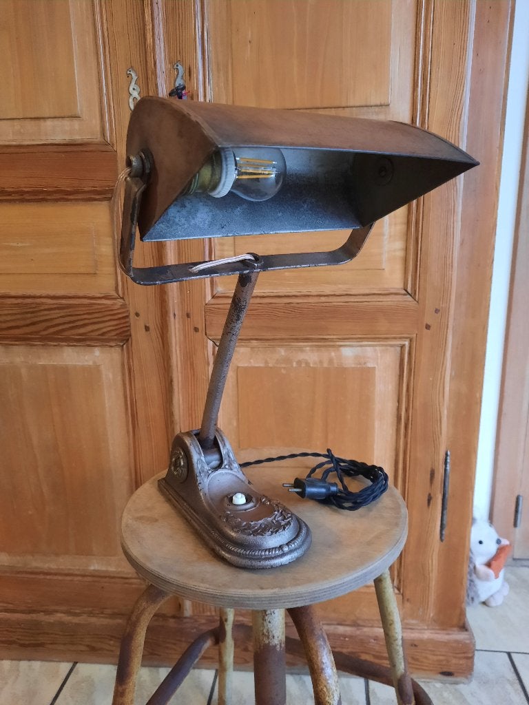 Lampe de notaire NIAM 1930, Antiquités & Art, Enlèvement ou Envoi