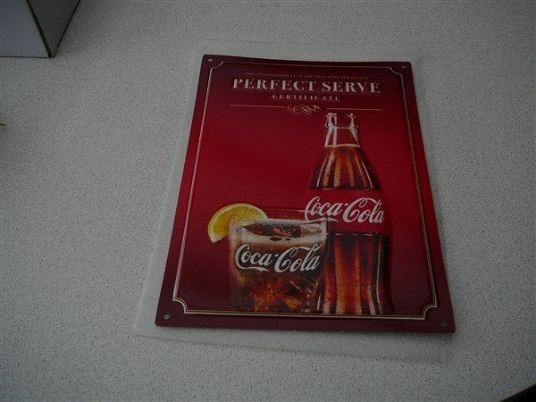 Aluminium plaat Coca Cola Nieuw, Verzamelen, Ophalen of Verzenden, Nieuw, Reclamebord