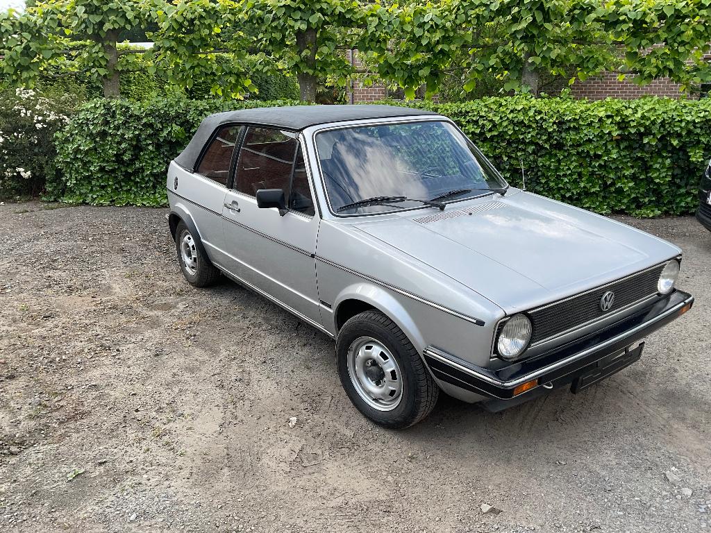 Volkswagen Golf cabrio GL 1979, Auto's, Voorwielaandrijving, Zwart, Cabriolet, Volkswagen