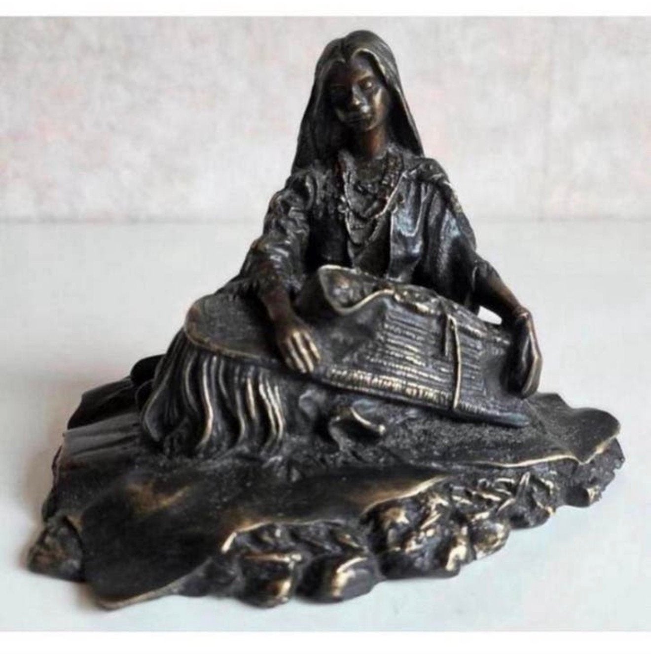 Franz iffland 1862-1935 sculptuur Moeder met Kind - Brons, Antiek en Kunst, Kunst | Beelden en Houtsnijwerken, Beeld, Brons, Vrouw