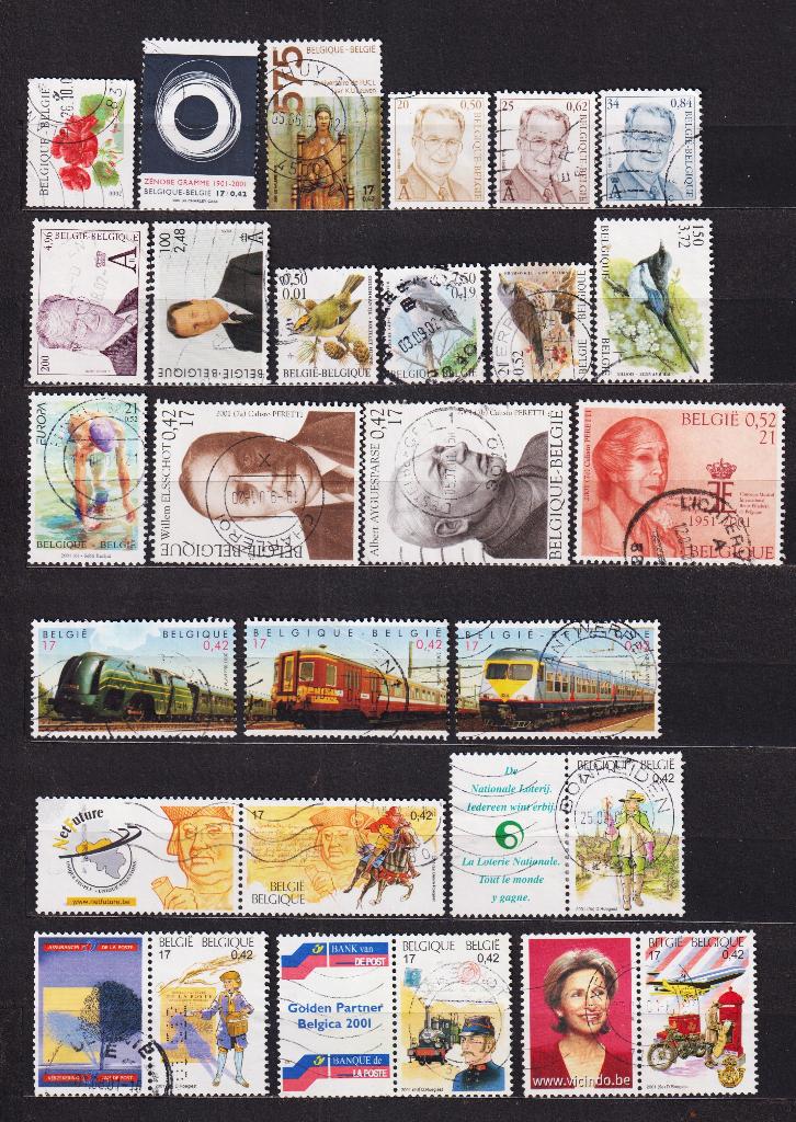 België 2001 gestempeld, Verzenden, Gestempeld, Gestempeld