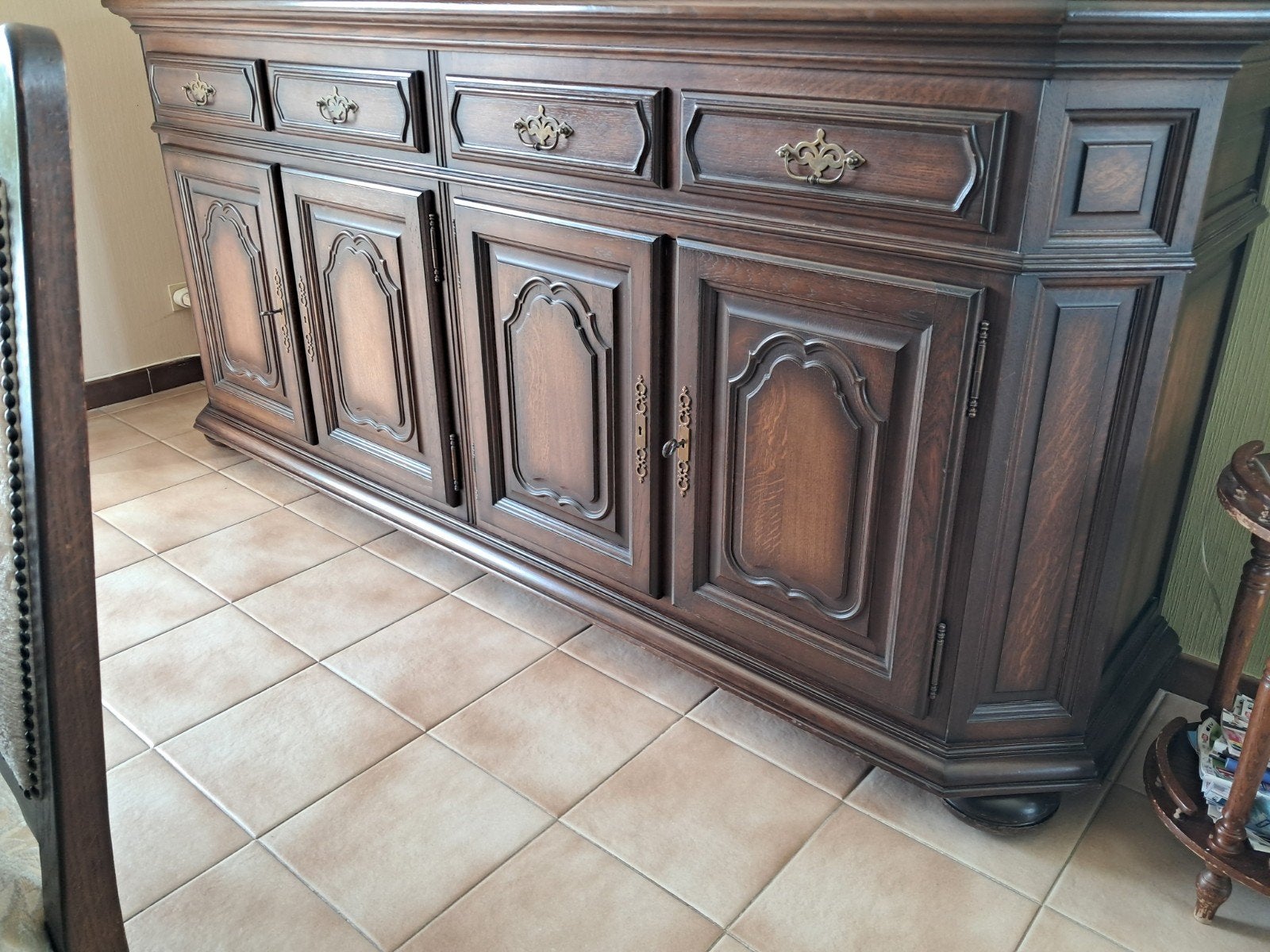Salle à manger complète en Chêne, Enlèvement, Chêne