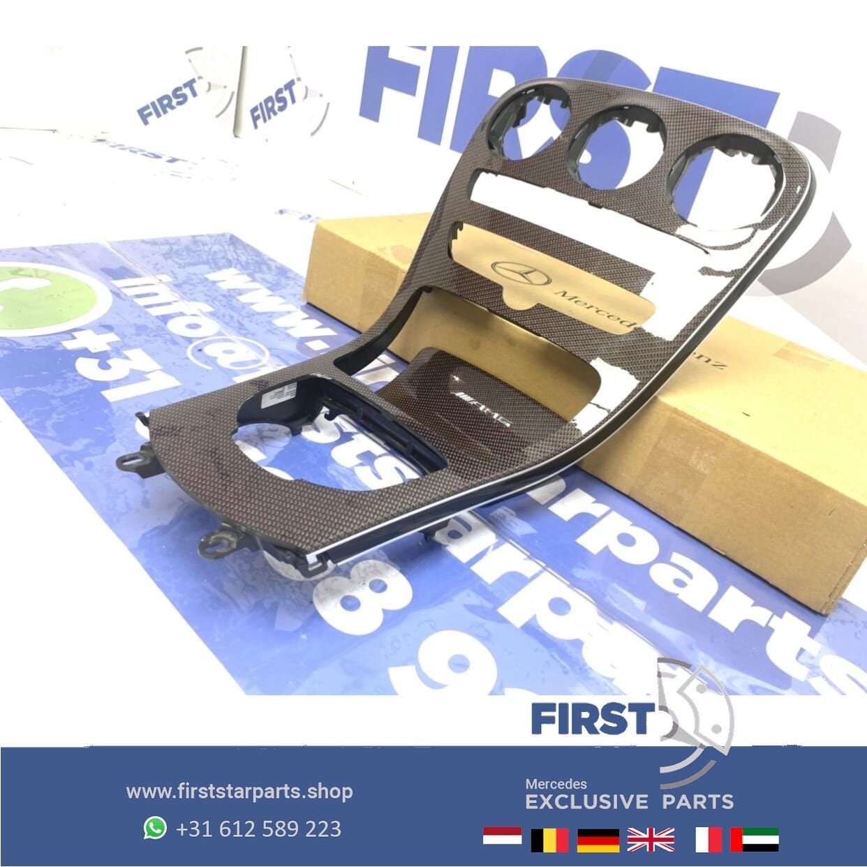 W205 origineel Carbon midden console Mercdes C Klasse 2018, Utilisé, -, -, Enlèvement ou Envoi